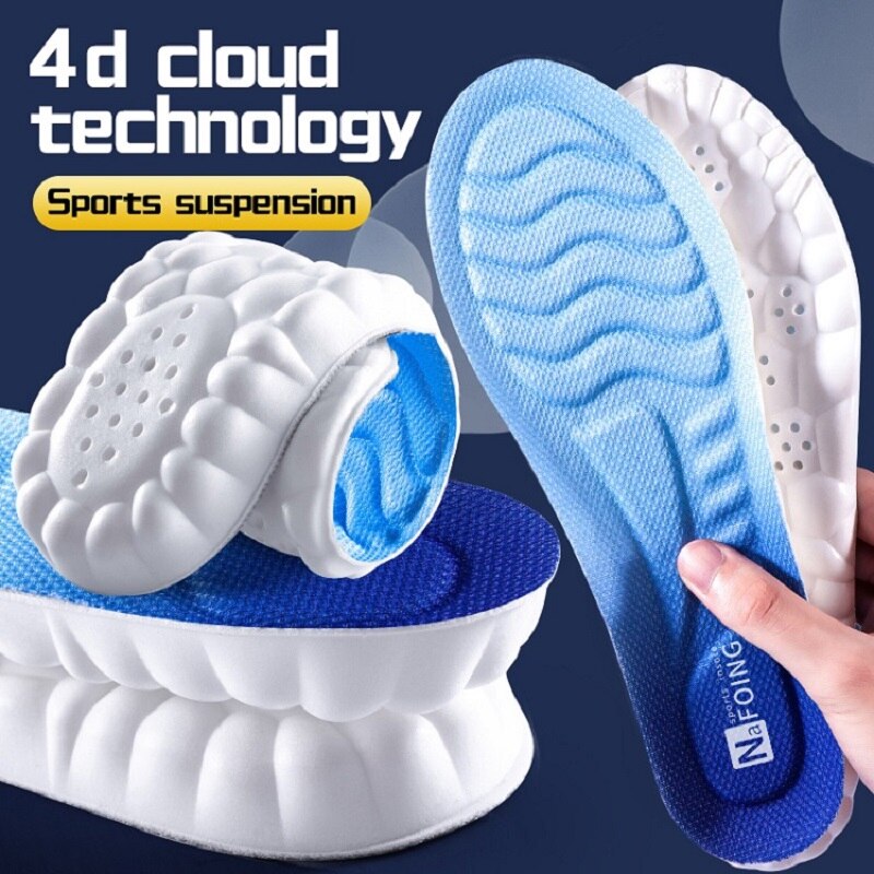 T's Prime Hubb™ 4D Latex Sport Support Running Insoles