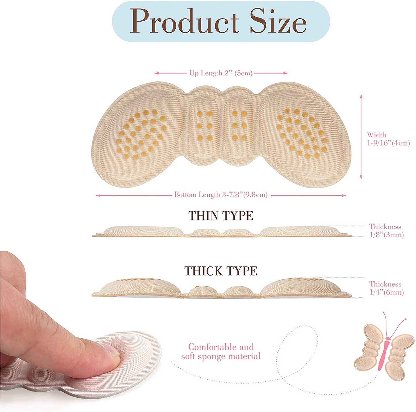 T's Prime Hubb™ ComfortStep Heel Cushion Pads